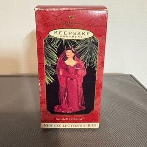 Vintage 1997 Hallmark Keepsake Ornament - Scarlett O'Hara in Vibrant Red